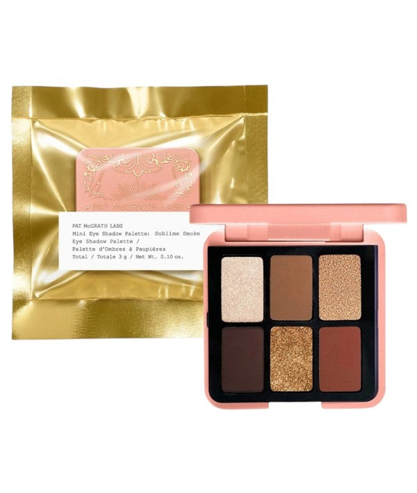 PAT McGrath Labs Mini Eye Shadow Palette Sublime Smoke with smoky neutral shades