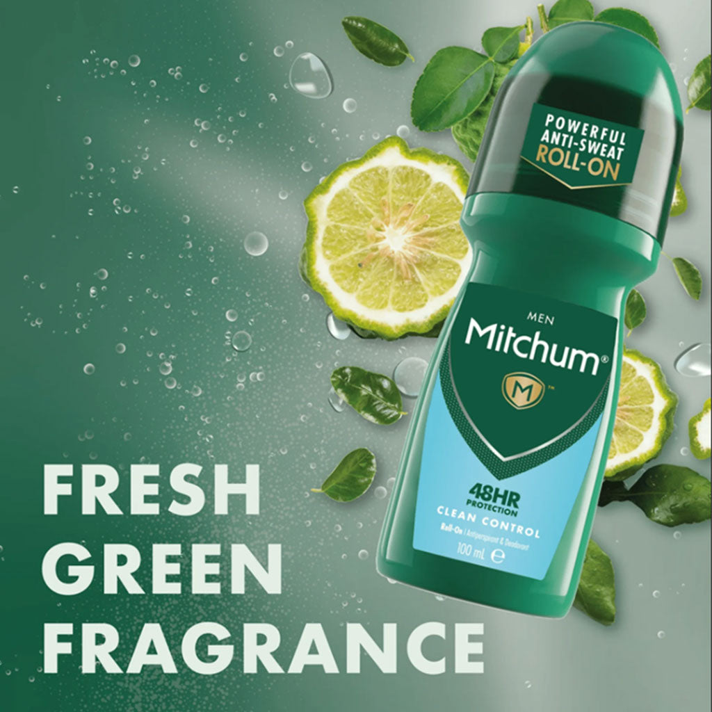 Revlon Mitchum Men 48H Clean Control Anti Sweat Roll On