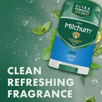 Revlon Mitchum Men 48H Ice Fresh Triple Odor Defense Deodorant Stick