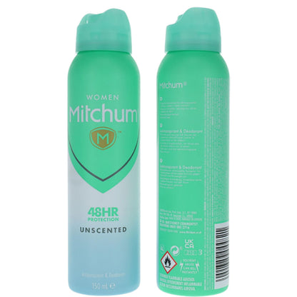 Revlon Mitchum Women 48H Protection Unscented Deodorant Spray