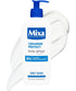 Mixa Ceramide Protect Body Lotion bottle with pump dispenser, showcasing the nourishing body care formula for sensitive skin.