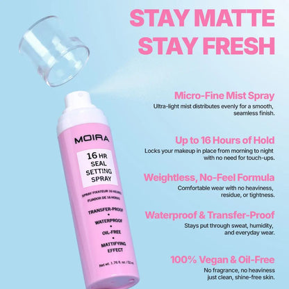 Moira  Beauty 16H Mattifying Seal Setting Spray
