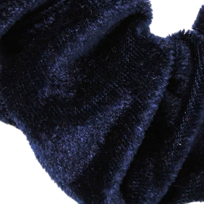 Molly And Rose High Shine Navy Velvet Large Scrunchie 9330