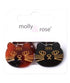 Molly And Rose Card Of 2 Cat Shaped Mini Clamps 9747