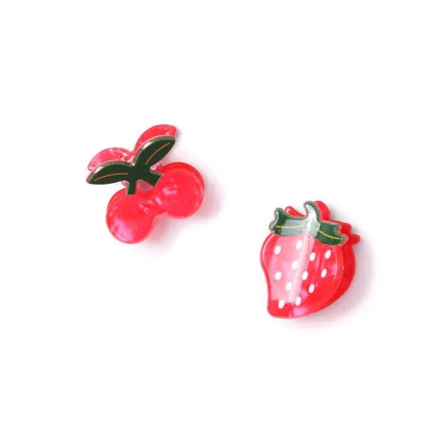 Molly And Rose Card Of 2 Fruit Shaped Mini Clamps 9741