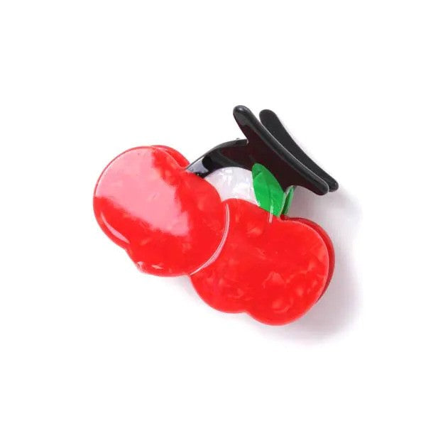 Molly And Rose Cherry Shaped Pearlescent Clamp 9762