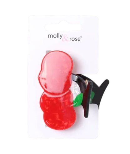 Molly And Rose Cherry Shaped Pearlescent Clamp 9762