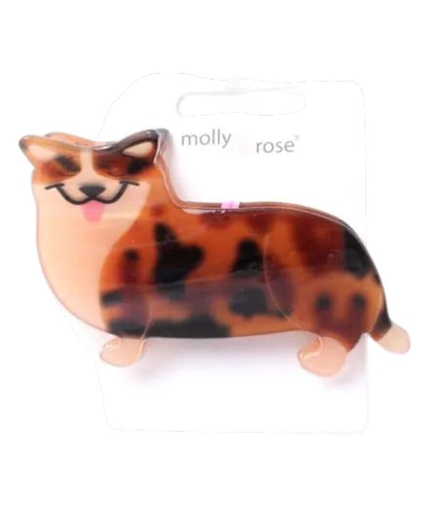 Molly And Rose Corgi Dog Shaped Hair Clamp 9742