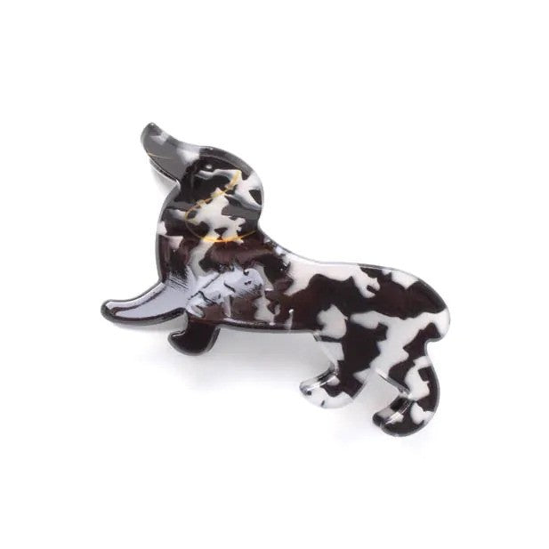 Molly And Rose Dapple Dachshund Dog Shaped Clamp 9743