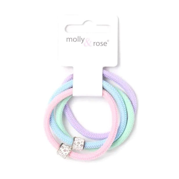 Molly And Rose Diamante Elastics Assorted 9774