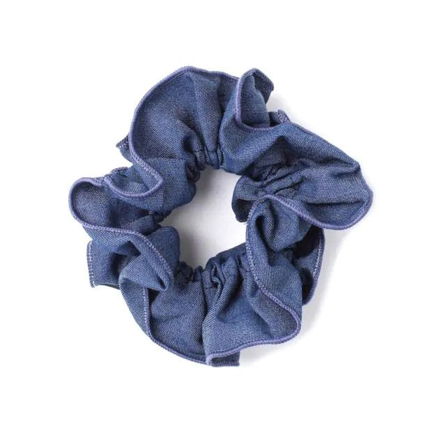 Molly And Rose Double Layered Denim Style Scrunchie 9770