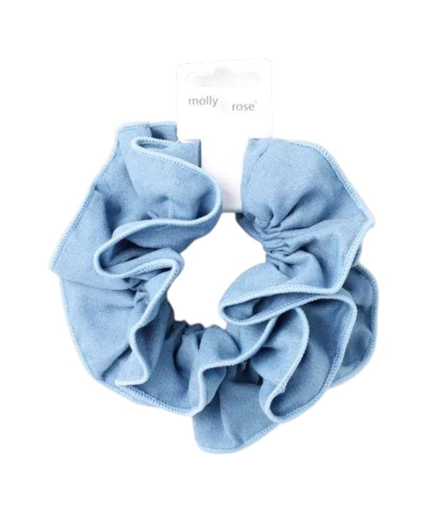 Molly And Rose Double Layered Denim Style Scrunchie 9770