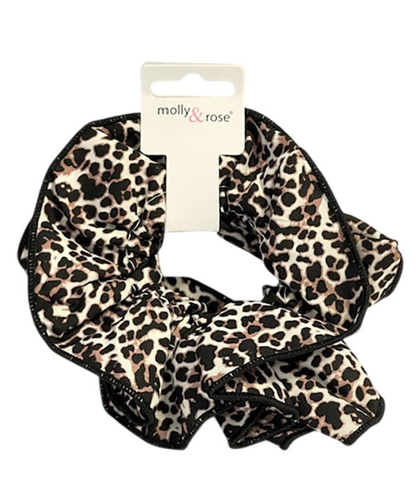 Molly And Rose  Extra Large Double Layered Animal Print Scrunchie 9714