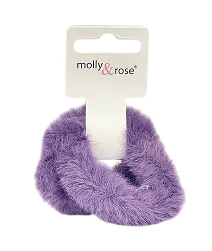 Molly And Rose Faux Fur Fabric Scrunchies 9317