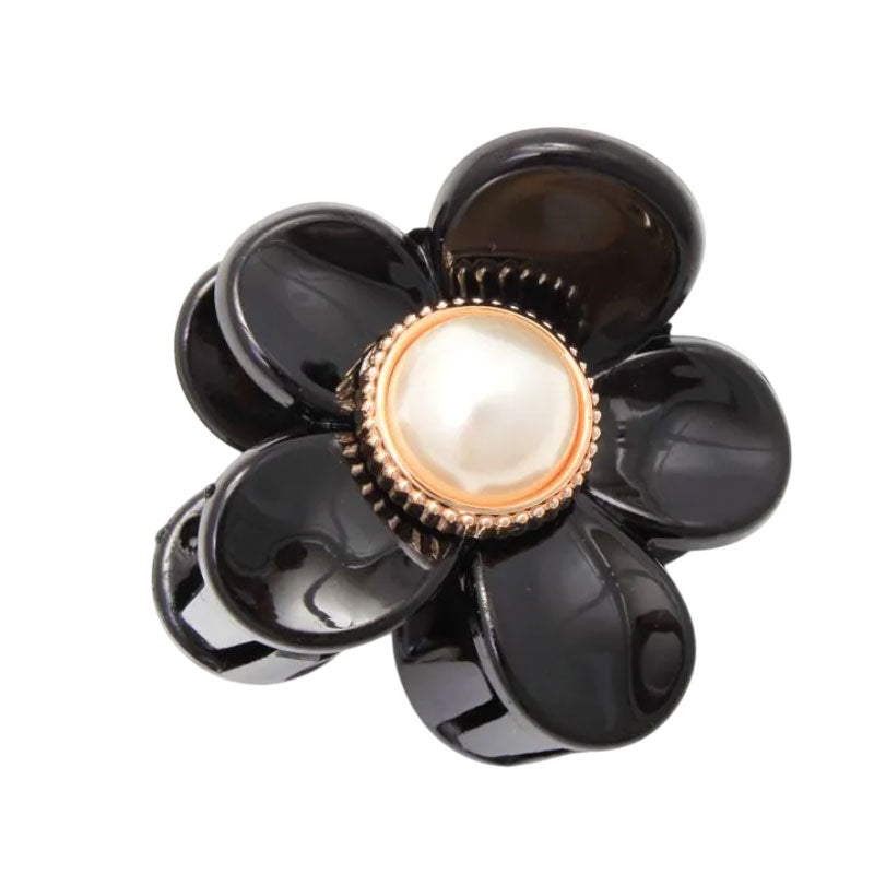 Molly And Rose Flower Shaped Pearl Hair Clamps