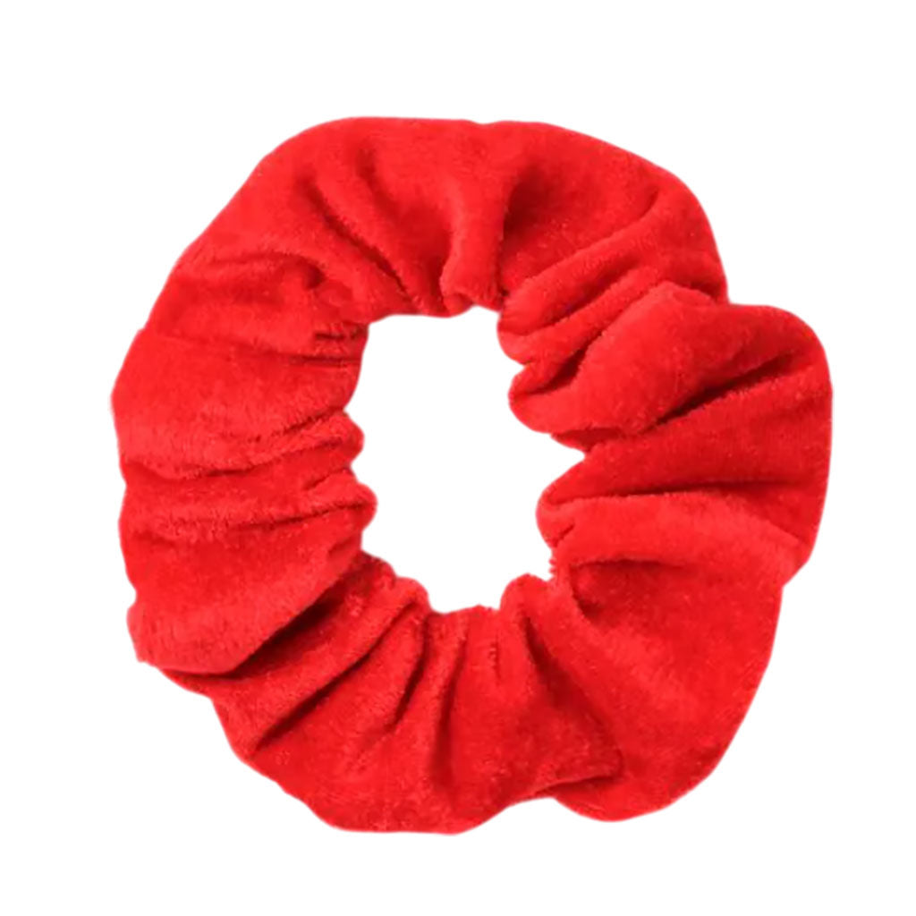 Molly And Rose High Shine Red Velvet Large Scrunchie 9327