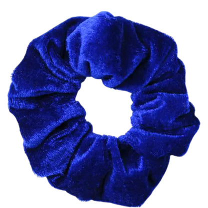 Molly And Rose High Shine Royal Blue Velvet Large Scrunchie 9328