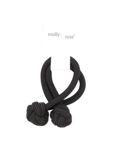 Molly And Rose Knotted Thick Elastic Band Black 9301