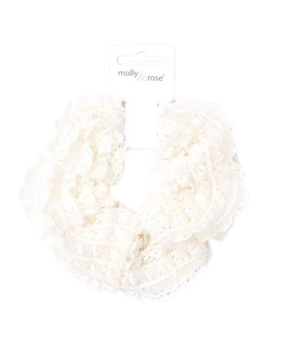 Molly And Rose Lace Style Layered Assorted Scrunchie 9766