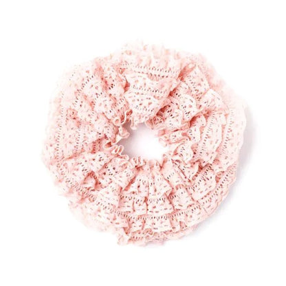 Molly And Rose Lace Style Layered Assorted Scrunchie 9766