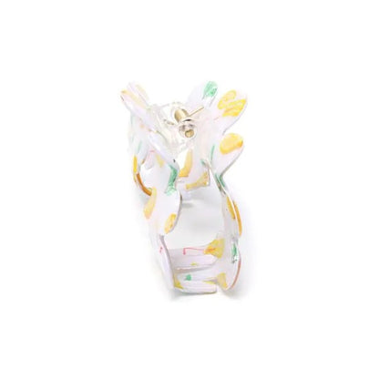 Molly And Rose Lemon Print Zigzag Clamp 9740