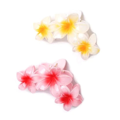 Molly And Rose Multi Hibiscus Flower Shaped Hair Clamp Assorted 9726
