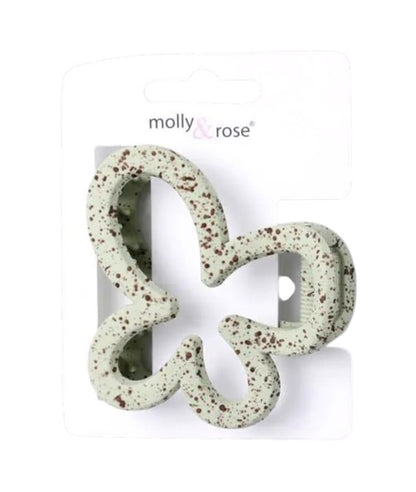 Molly And Rose Open Butterfly Shaped Assorted Pastel Clamp 9759