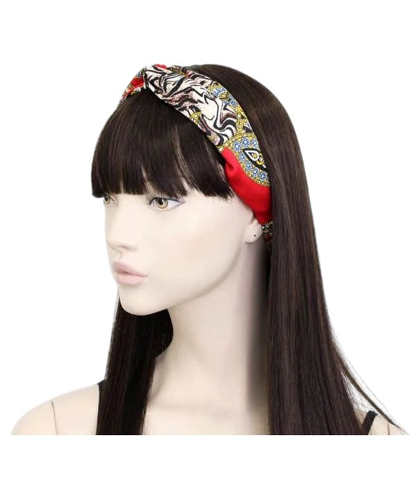 Molly And Rose Paisley And Animal Print Front Link Bandeau 9789