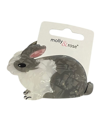 Molly And Rose Pearlescent Rabbit Shaped Hair Clamp 9502