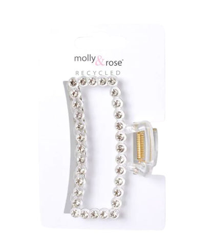 Molly And Rose Recycled Clear Clamp With Crystals 9445