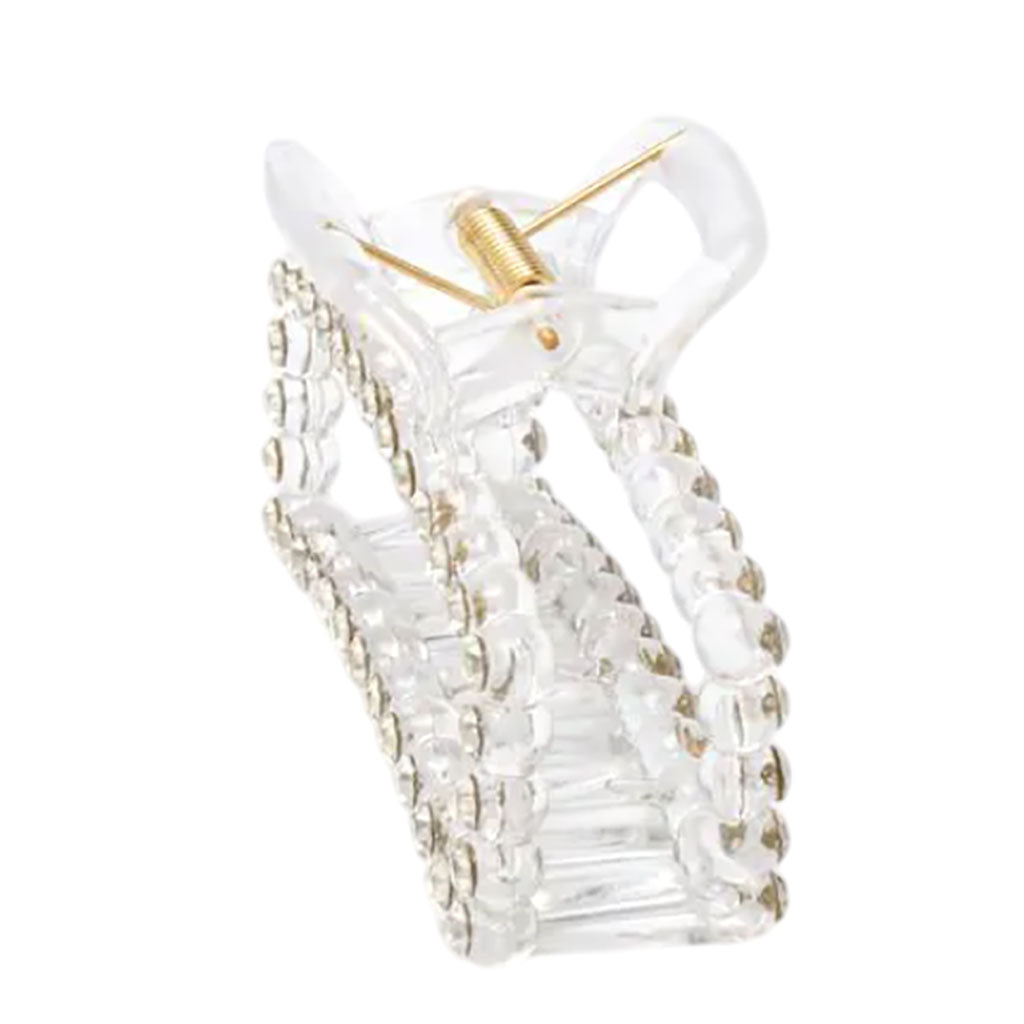 Molly And Rose Recycled Clear Clamp With Crystals 9445