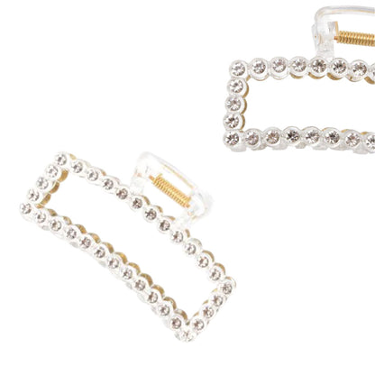 Molly And Rose Recycled Clear Clamp With Crystals 9445