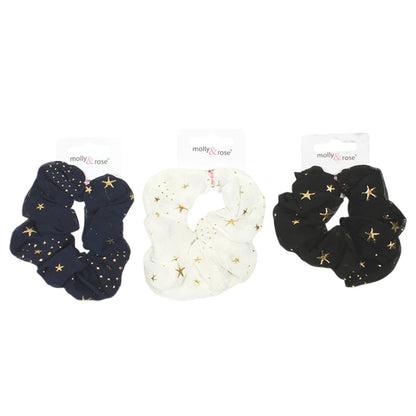 Molly And Rose Regular Star Print Scrunchie