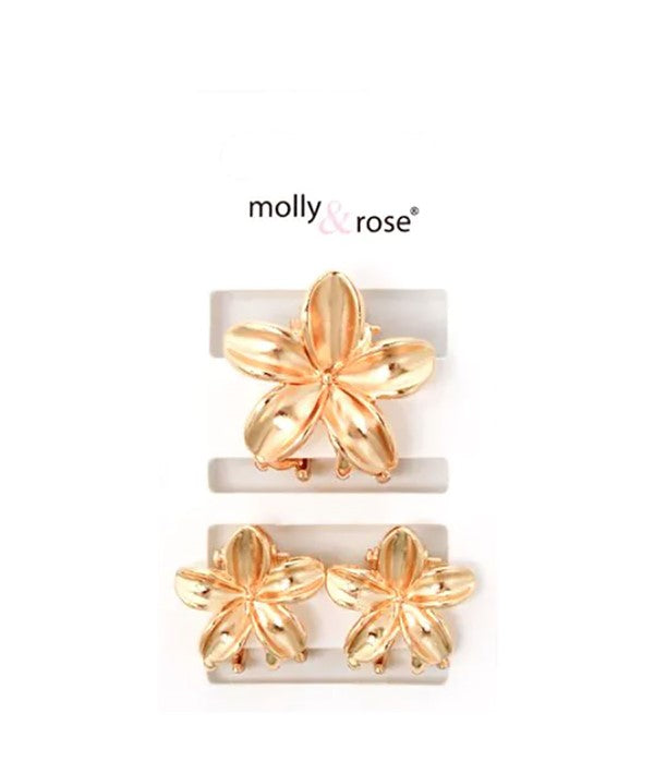 Molly And Rose Small Metal Flower Clamp Set 9332
