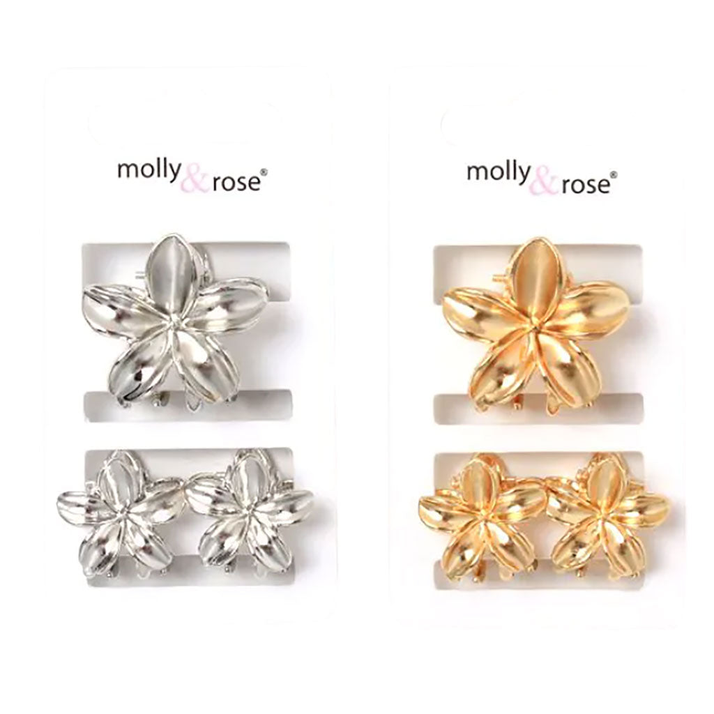 Molly And Rose Small Metal Flower Clamp Set 9332