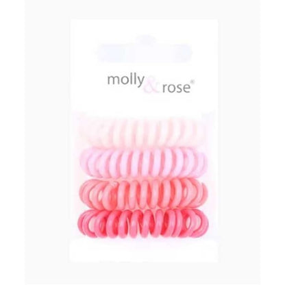 Molly And Rose Spiral Hair Bobble Grips Assorted 8783