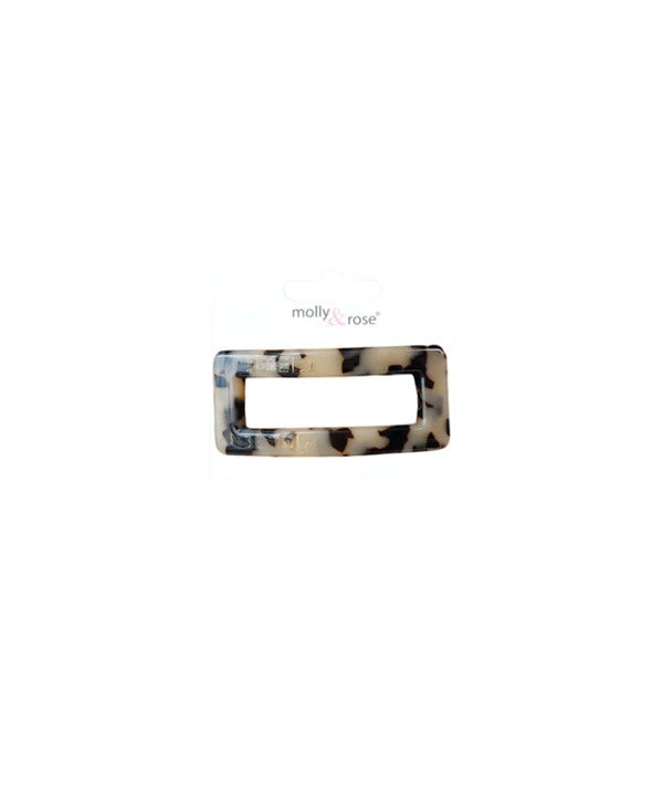 Molly And Rose Open Rectangular Style French Tort Barrette Clip