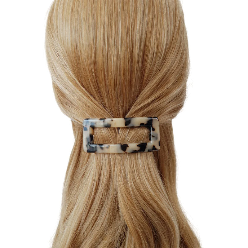 Molly And Rose Open Rectangular Style French Tort Barrette Clip