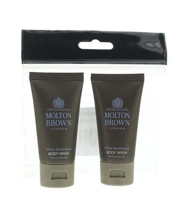 Molton Brown White Sandalwood Body Wash Duo Travel Pack