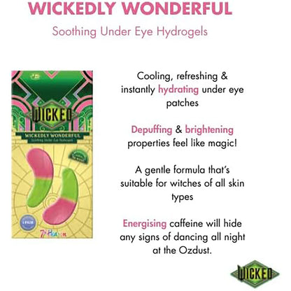 Montagne Jeunesse Wicked Wickedly Wonderful soothing under eye hydrogels, gel patches for eye care with cooling and hydrating effects.