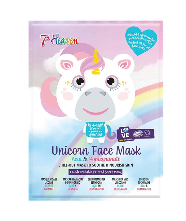 Montagne Jeunesse 7Th Heaven Acai And Pomegranate Unicorn Face Mask