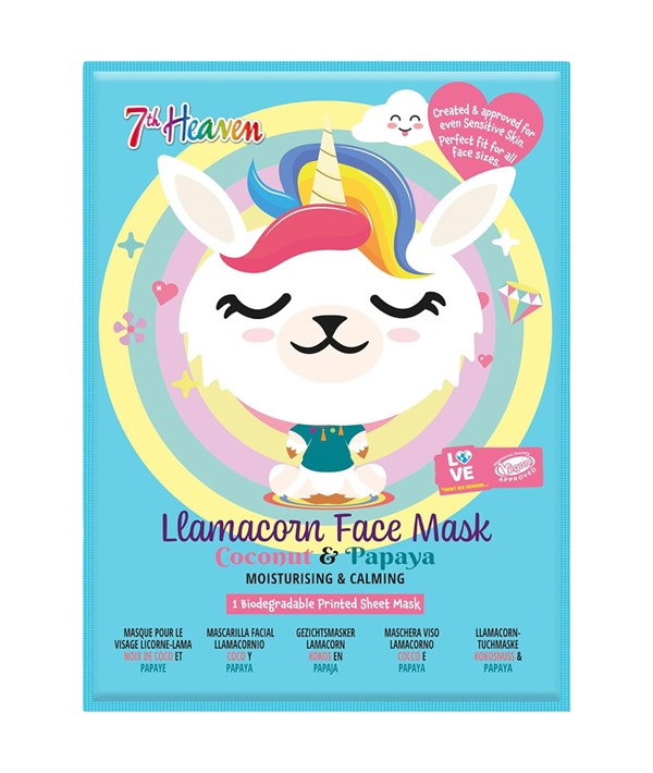 Montagne Jeunesse 7Th Heaven Coconut And Papaya Llamacorn Face Mask