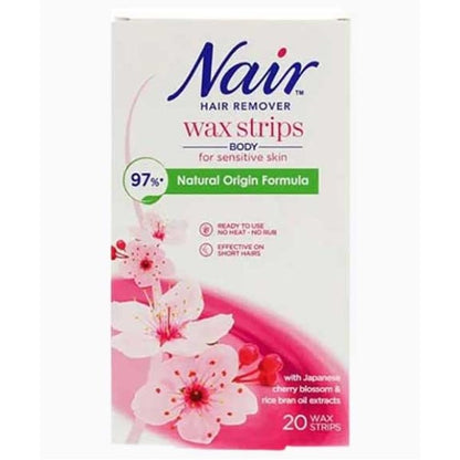 Nair Hair Remover Body Wax Strips With Japanese Cherry Blossom