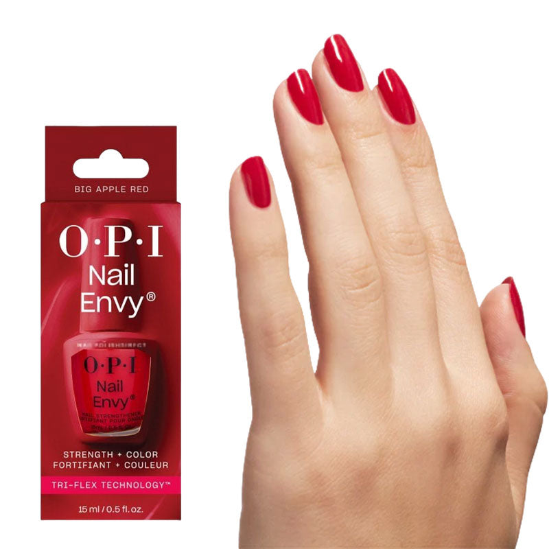 OPI Nail Envy Strength And Color Big Apple Red