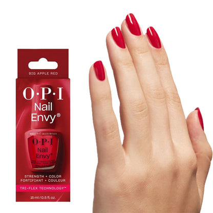 OPI Nail Envy Strength And Color Big Apple Red
