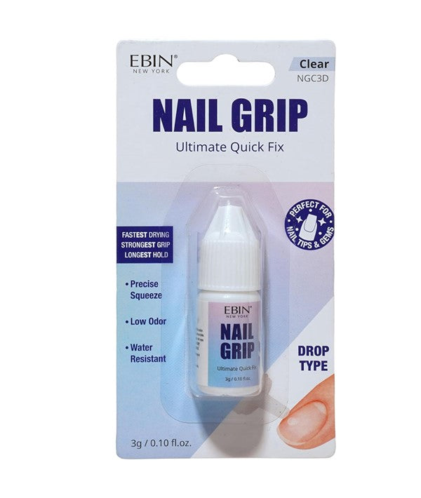 EBIN New York Nail Grip Ultimate Quick Fix Drop Type NGC3D Clear