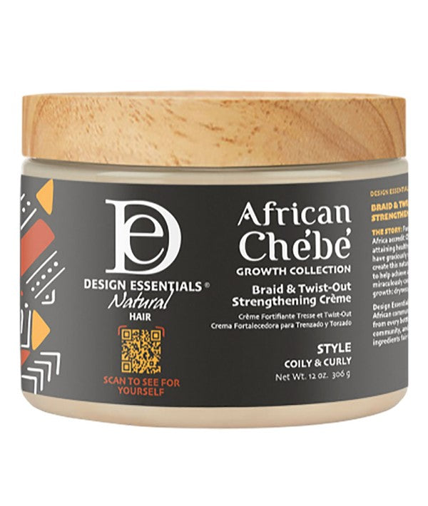 Design Essentials Natural Hair African Chebe Braid And Twist Out Strengthening Creme