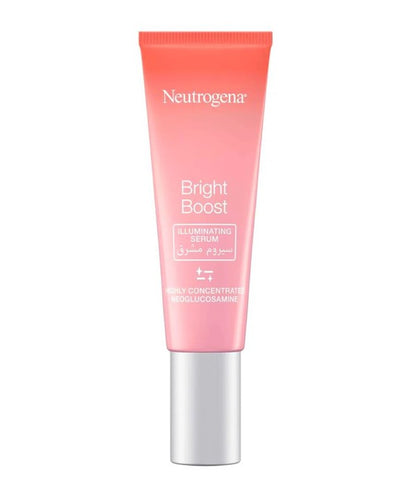 Johnson and Johnson Bright Boost illuminating serum in a 30ml bottle, designed to enhance skin brightness and hydration.