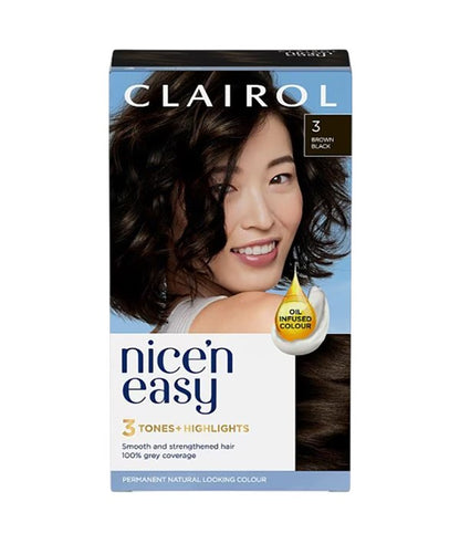 Clairol Nice N Easy Permanent Color 3 Brown Black