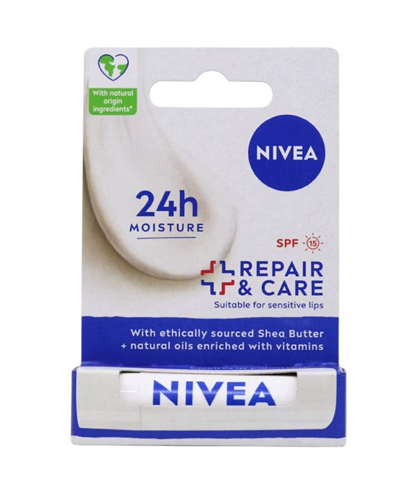 Nivea  24H Moisture Repair And Care SPF15 Lip Balm